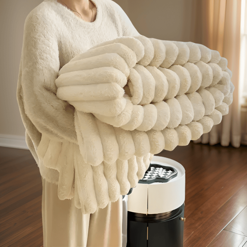 CozyBlanket - Lyxig Plyschfleecefilt för Soffan - Mjuk, Varm och Mysig filt för Soffan och Vardagsrummet