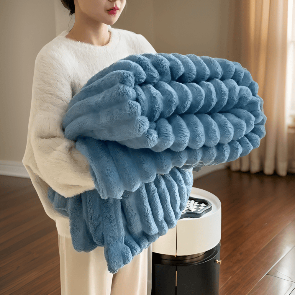 CozyBlanket - Lyxig Plyschfleecefilt för Soffan - Mjuk, Varm och Mysig filt för Soffan och Vardagsrummet