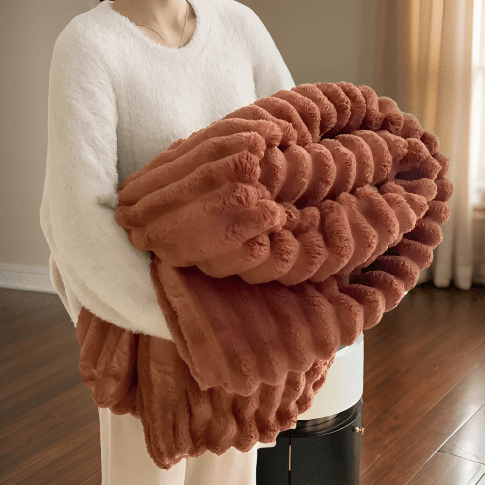 CozyBlanket - Lyxig Plyschfleecefilt för Soffan - Mjuk, Varm och Mysig filt för Soffan och Vardagsrummet