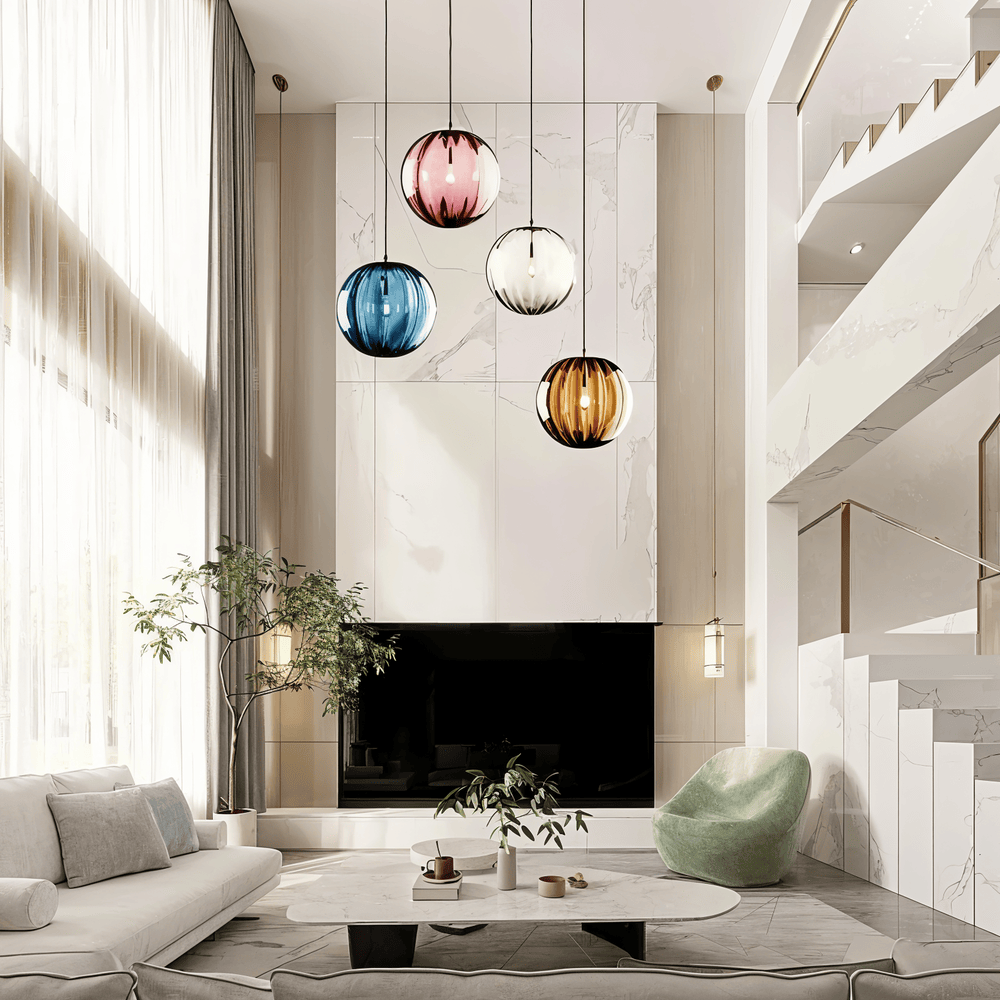 Crystal Elegance - Häpnadsväckande Pendellampor med Nordiska Sfärer