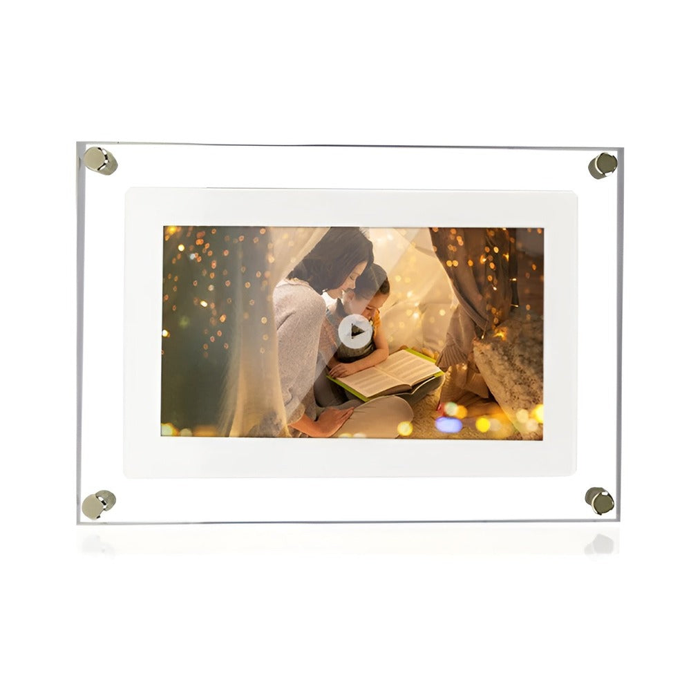 Crystal DigiFrame - Rörlig Fotoram i Akryl med Sömlös Videouppspelning