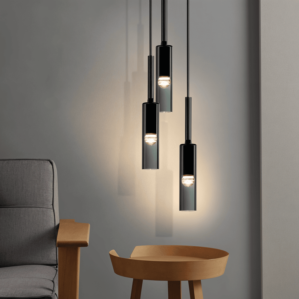 CrystalTube Pendellampa i Glas - Cylinderformad Pendellampa
