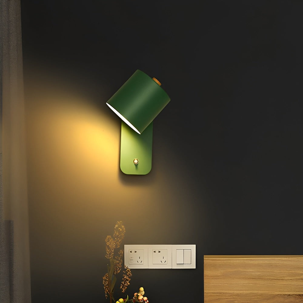 EasyPush WallLight - Roterbar LED-Lampa med Minicylinder