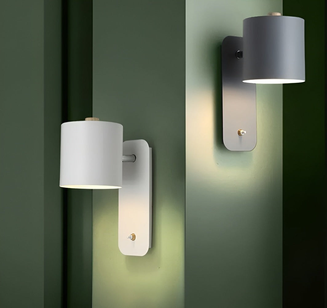 EasyPush WallLight - Roterbar LED-Lampa med Minicylinder