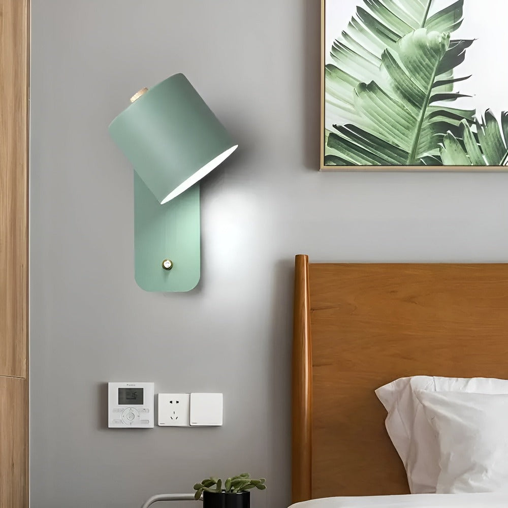 EasyPush WallLight - Roterbar LED-Lampa med Minicylinder