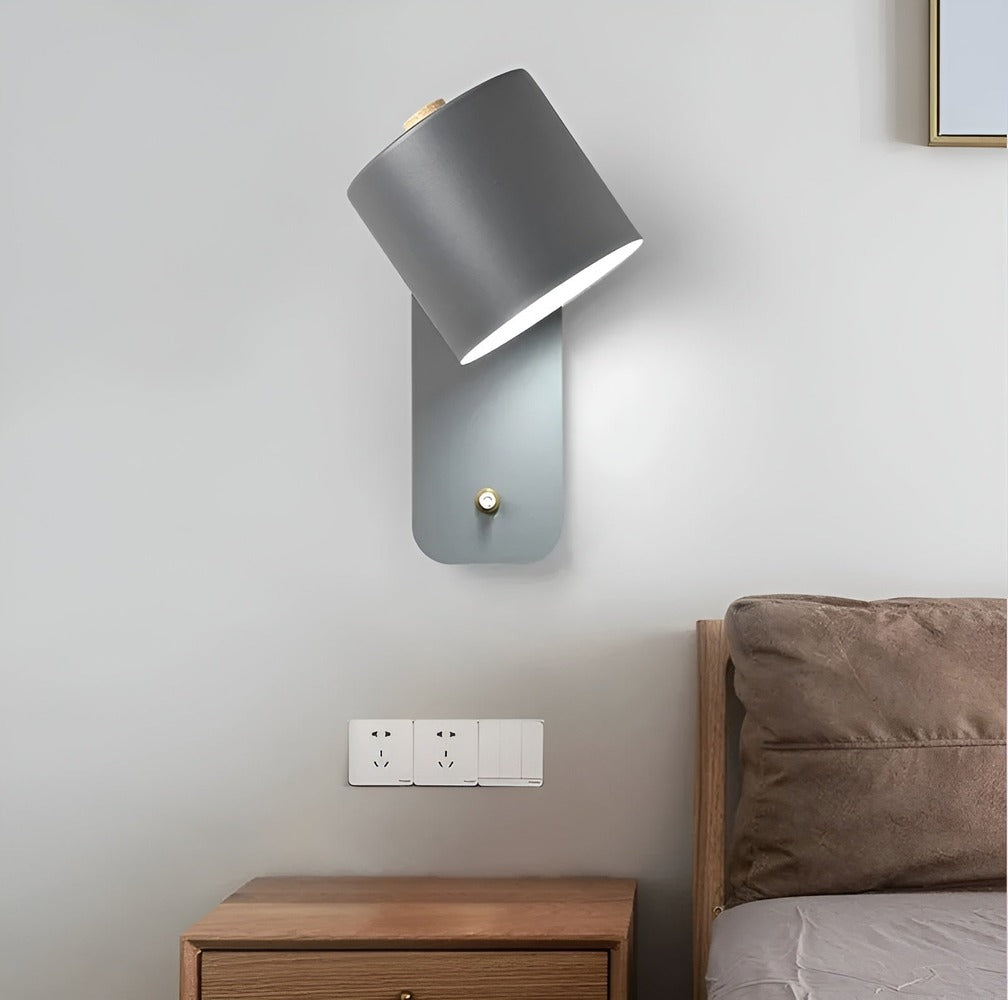 EasyPush WallLight - Roterbar LED-Lampa med Minicylinder
