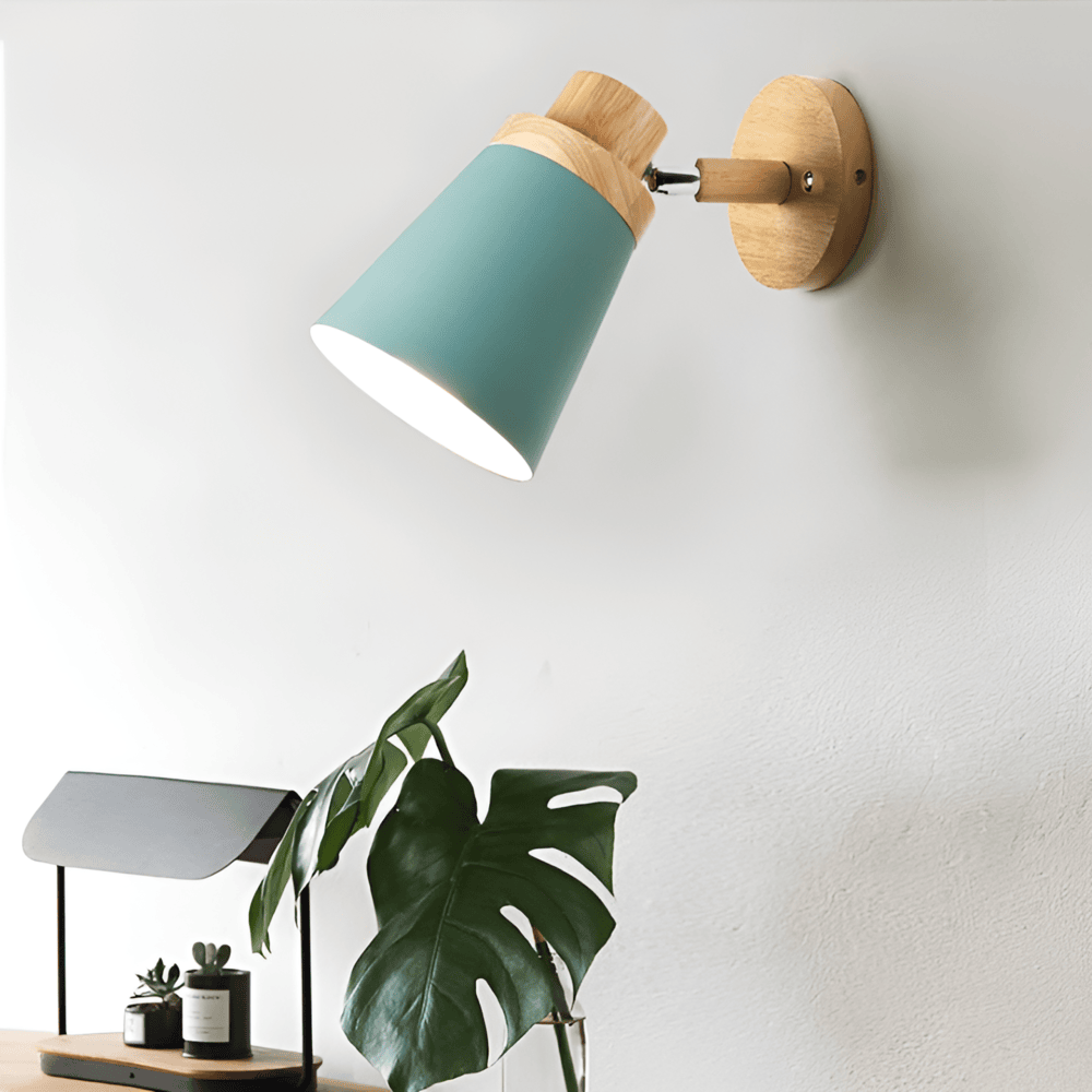 Eco-Chic Vägglampa - Energieffektiv Vägglampa Macaroon av Trä