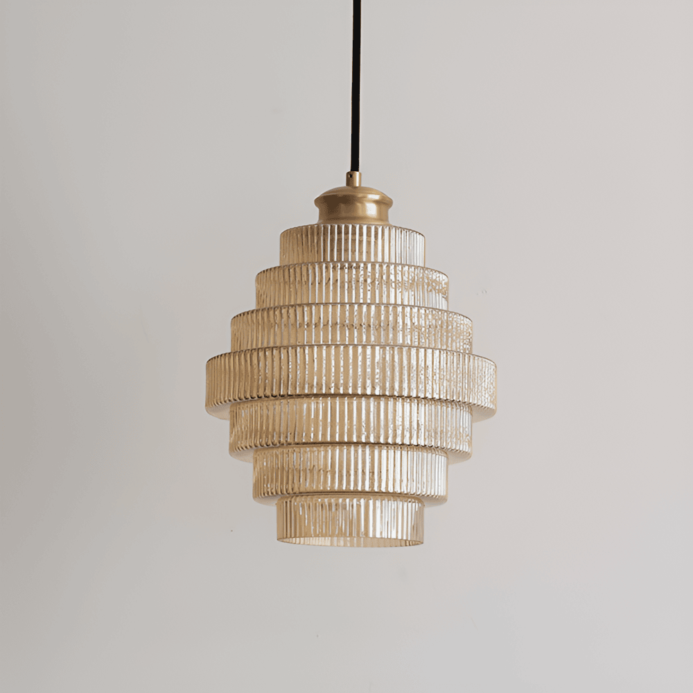 Curve - Arkaisk Ljuskrona med Trappstegsformad Design