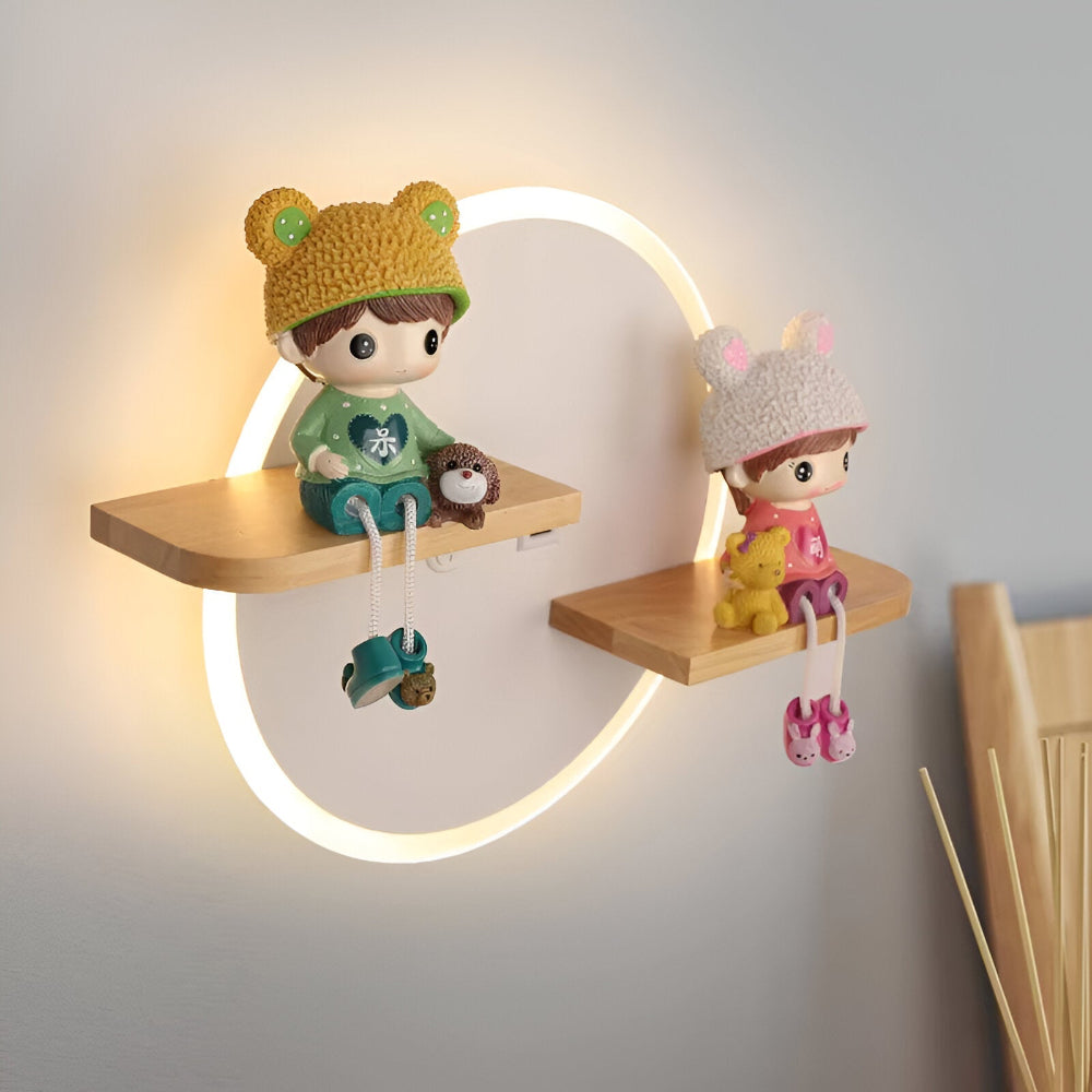 FanciToons Vägglampa - Charmig Cartoon Vägglampa för Sovrum