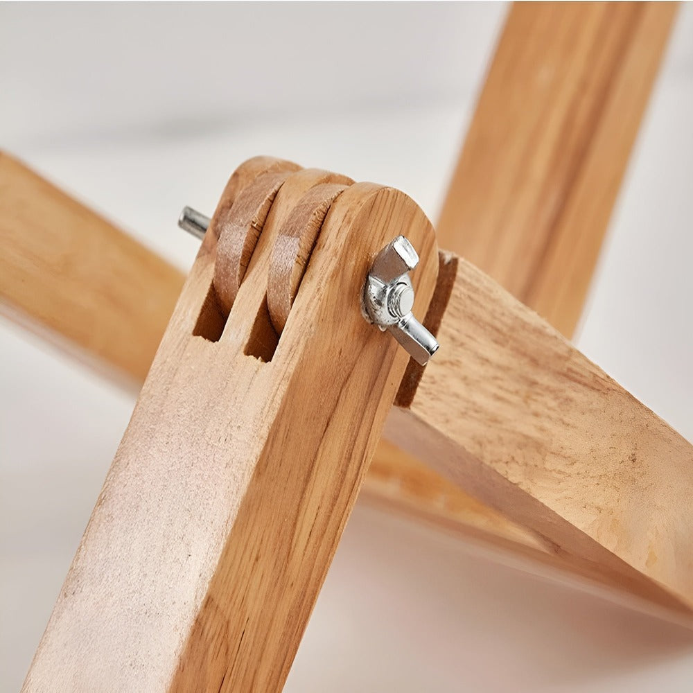 Flexibel WoodMan-Lampa - Skrivbordslampa med Robot i Massivt trä