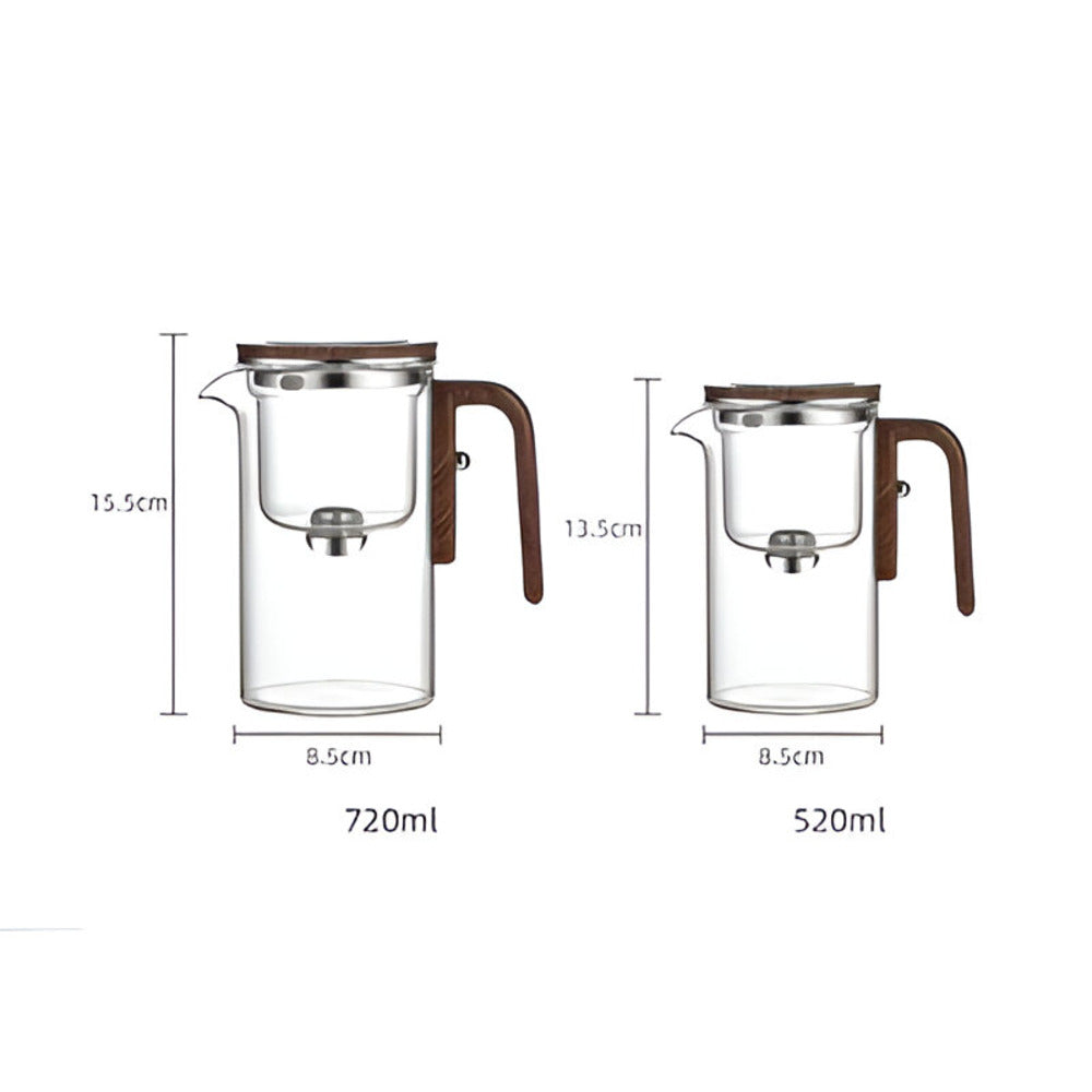 Elegant Glas Teekanna med Sil - Stilren Design för Zubereitung av Löste Teer