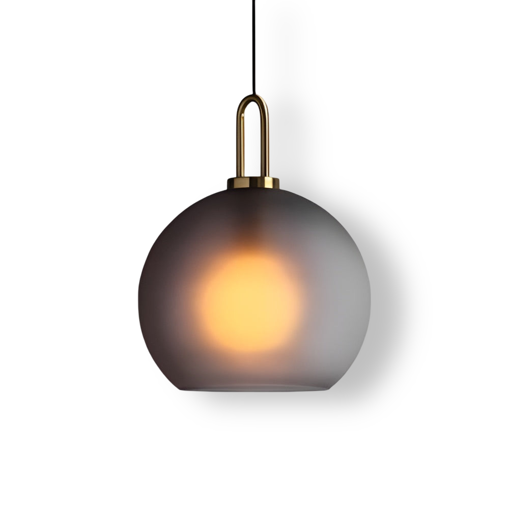 GlassGleam Taklampa - Enkelsidig Vintage Glasglobslampa