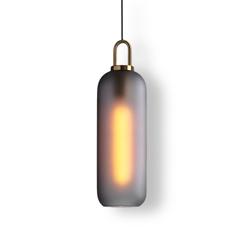 GlassGleam Taklampa - Enkelsidig Vintage Glasglobslampa