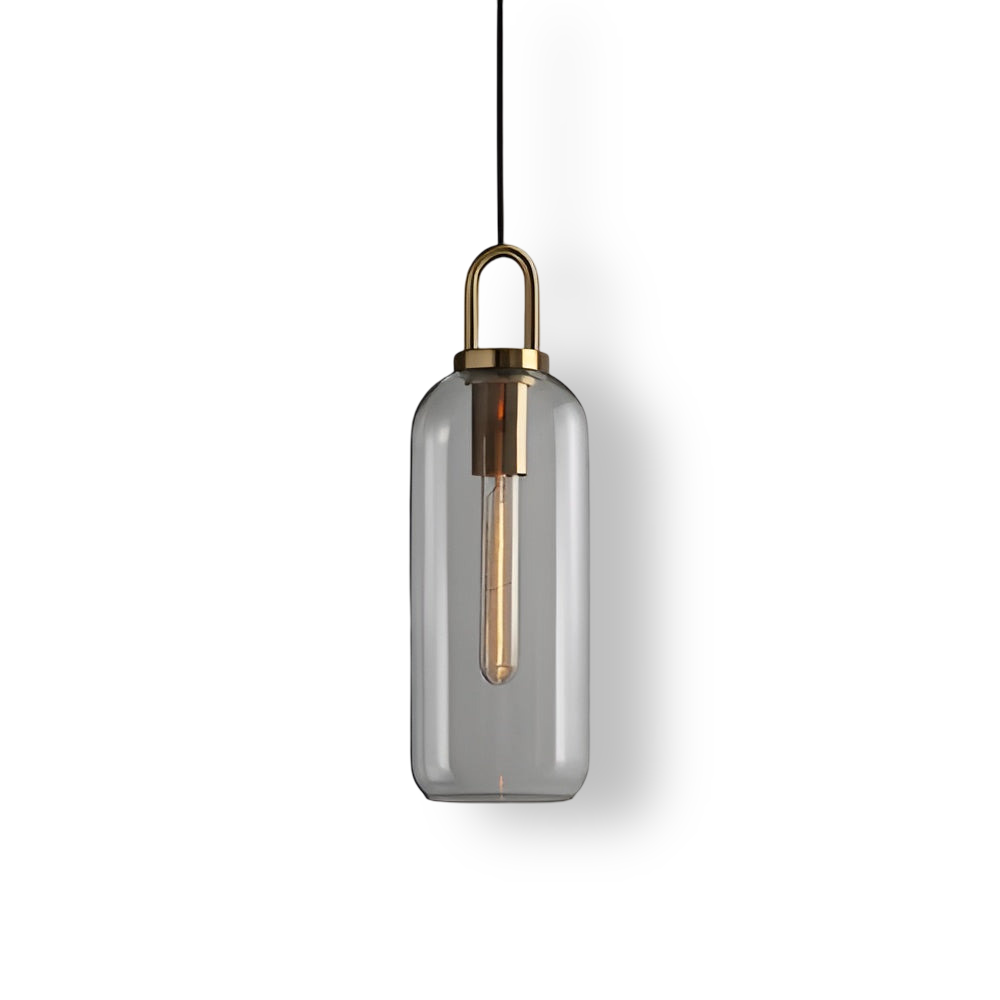 GlassGleam Taklampa - Enkelsidig Vintage Glasglobslampa