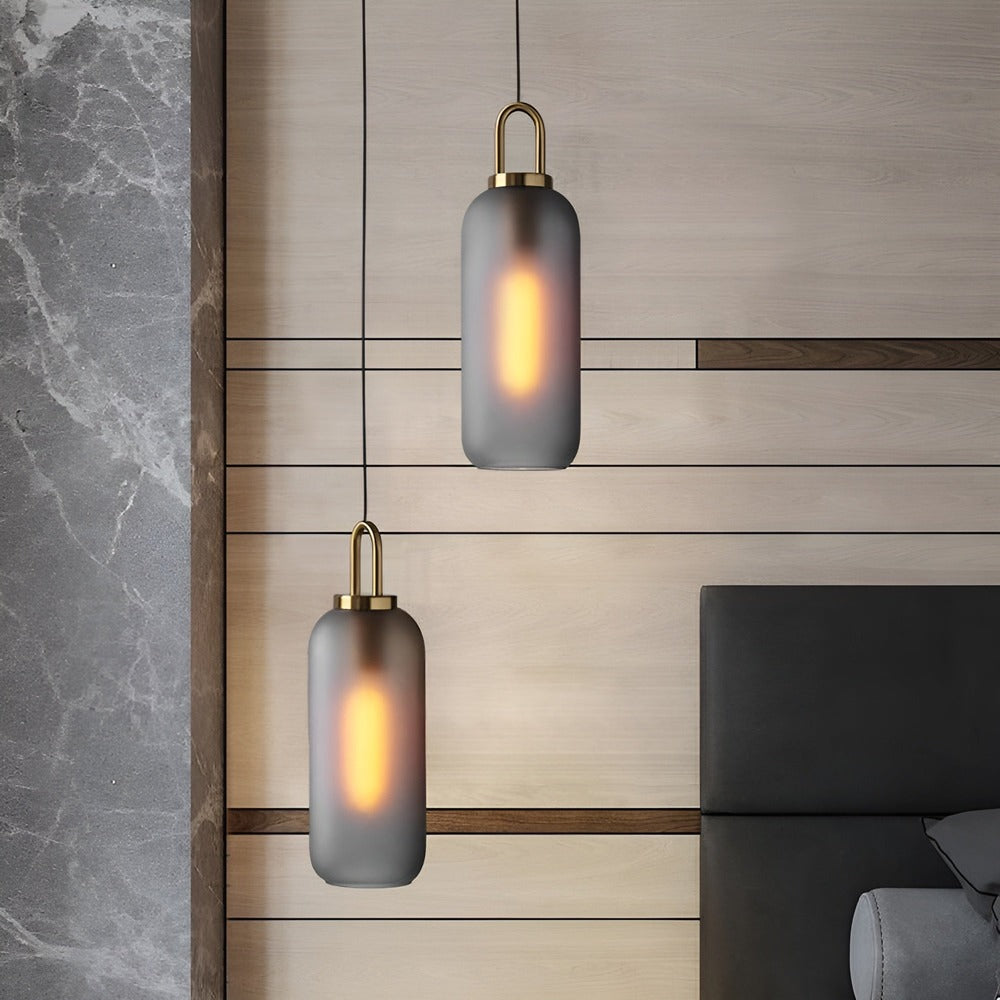 GlassGleam Taklampa - Enkelsidig Vintage Glasglobslampa