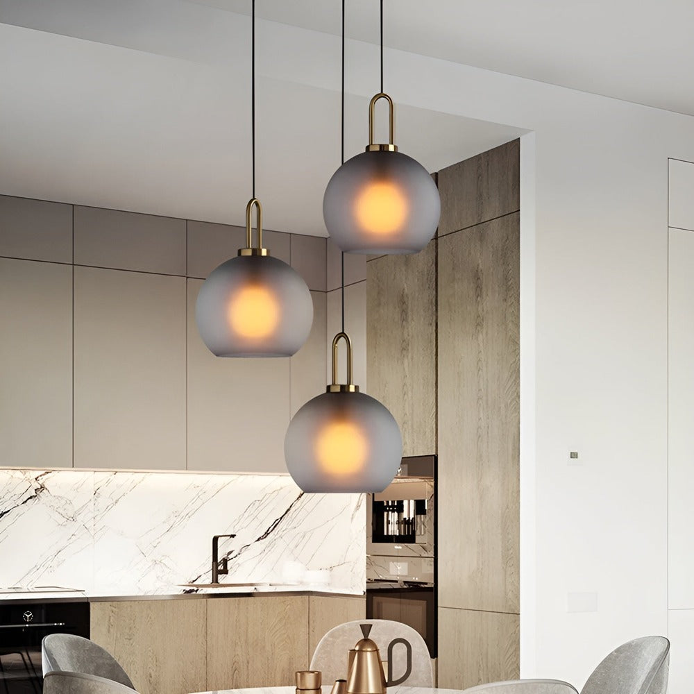 GlassGleam Taklampa - Enkelsidig Vintage Glasglobslampa