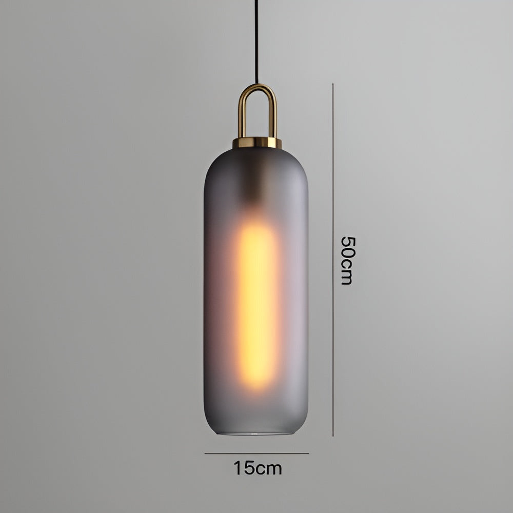 GlassGleam Taklampa - Enkelsidig Vintage Glasglobslampa