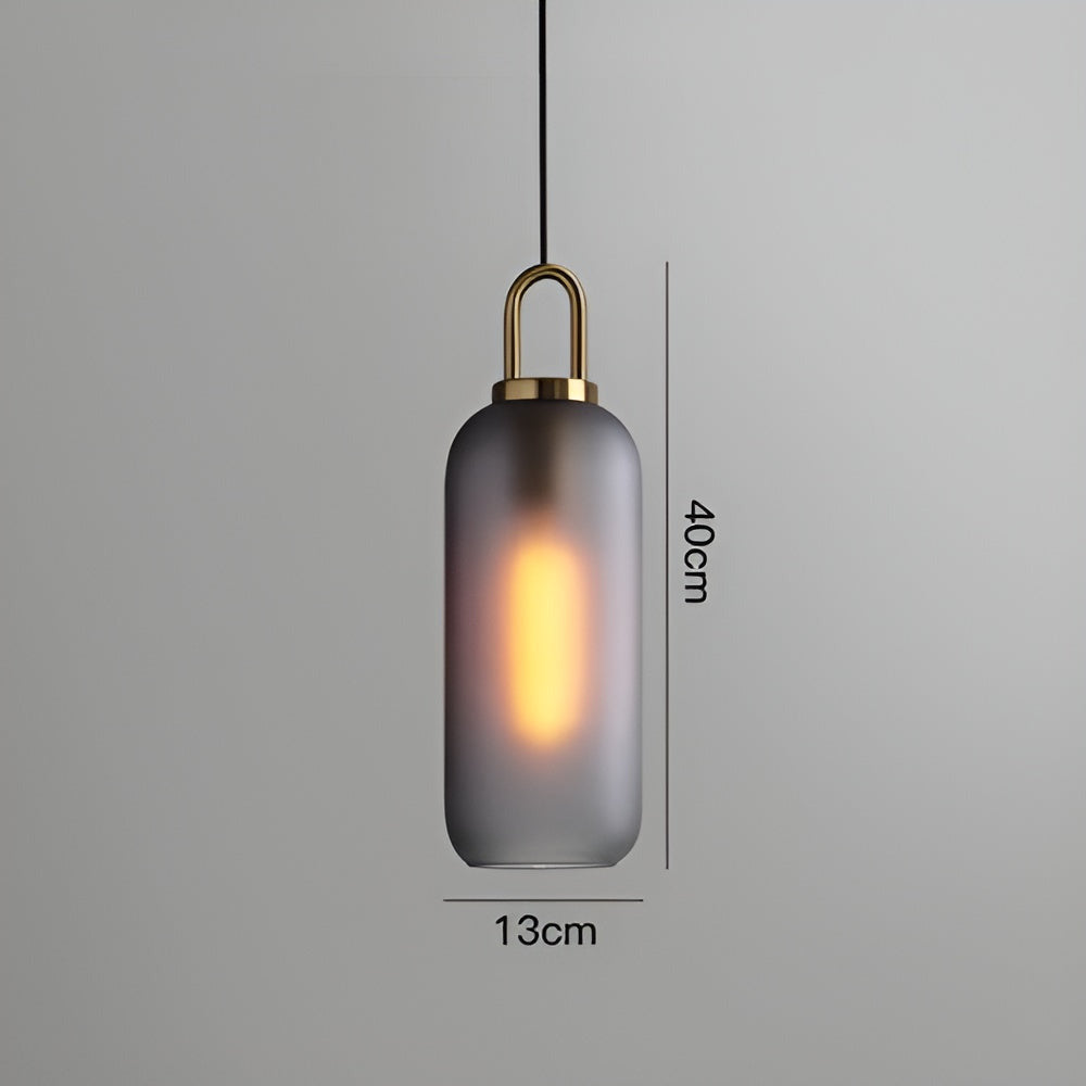 GlassGleam Taklampa - Enkelsidig Vintage Glasglobslampa