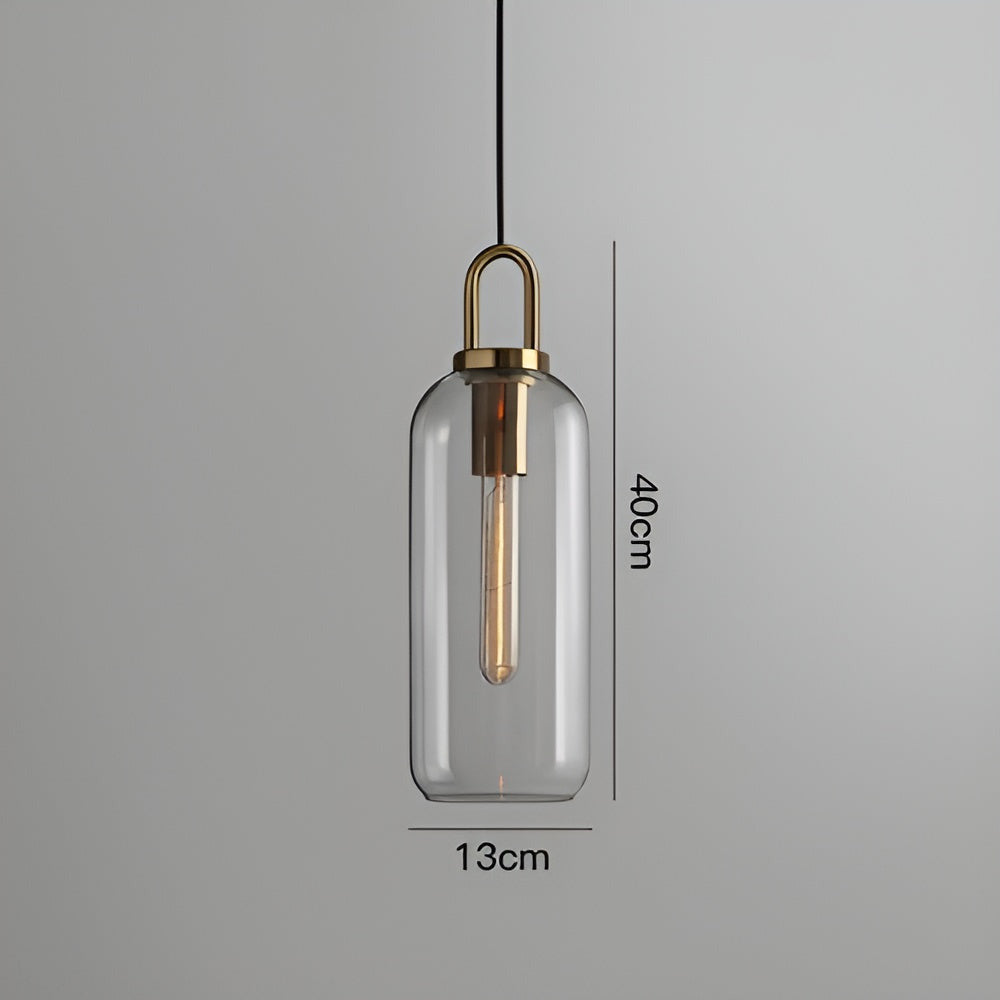 GlassGleam Taklampa - Enkelsidig Vintage Glasglobslampa