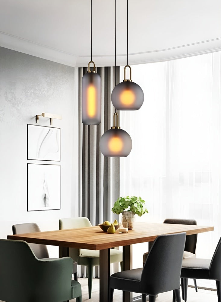 GlassGleam Taklampa - Enkelsidig Vintage Glasglobslampa