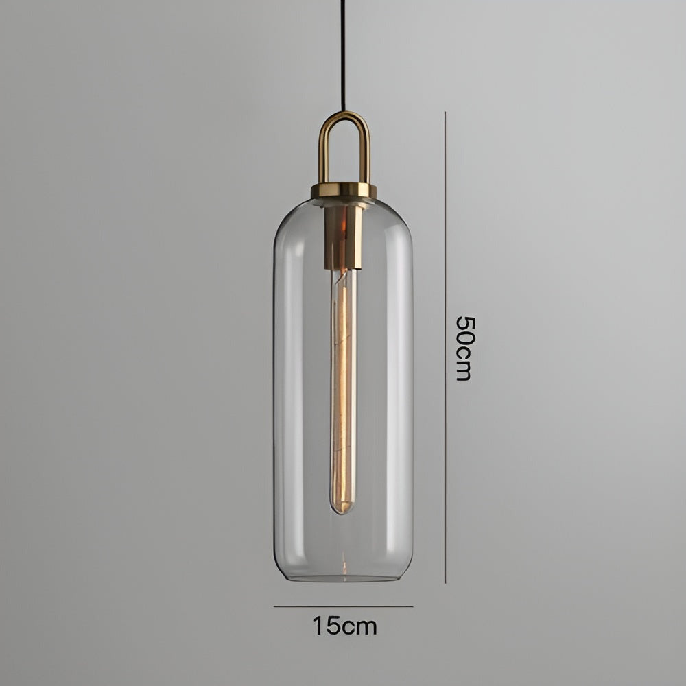 GlassGleam Taklampa - Enkelsidig Vintage Glasglobslampa