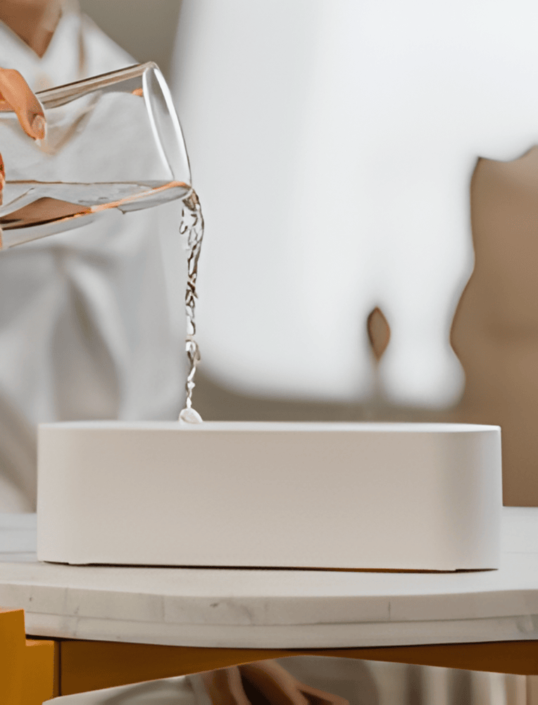 GloMist Luftfuktare - 7 Färgskiftande LED-lampor och USB-driven Aromdiffusor