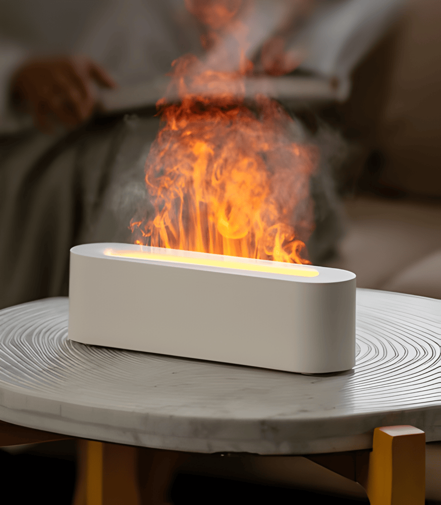 GloMist Luftfuktare - 7 Färgskiftande LED-lampor och USB-driven Aromdiffusor