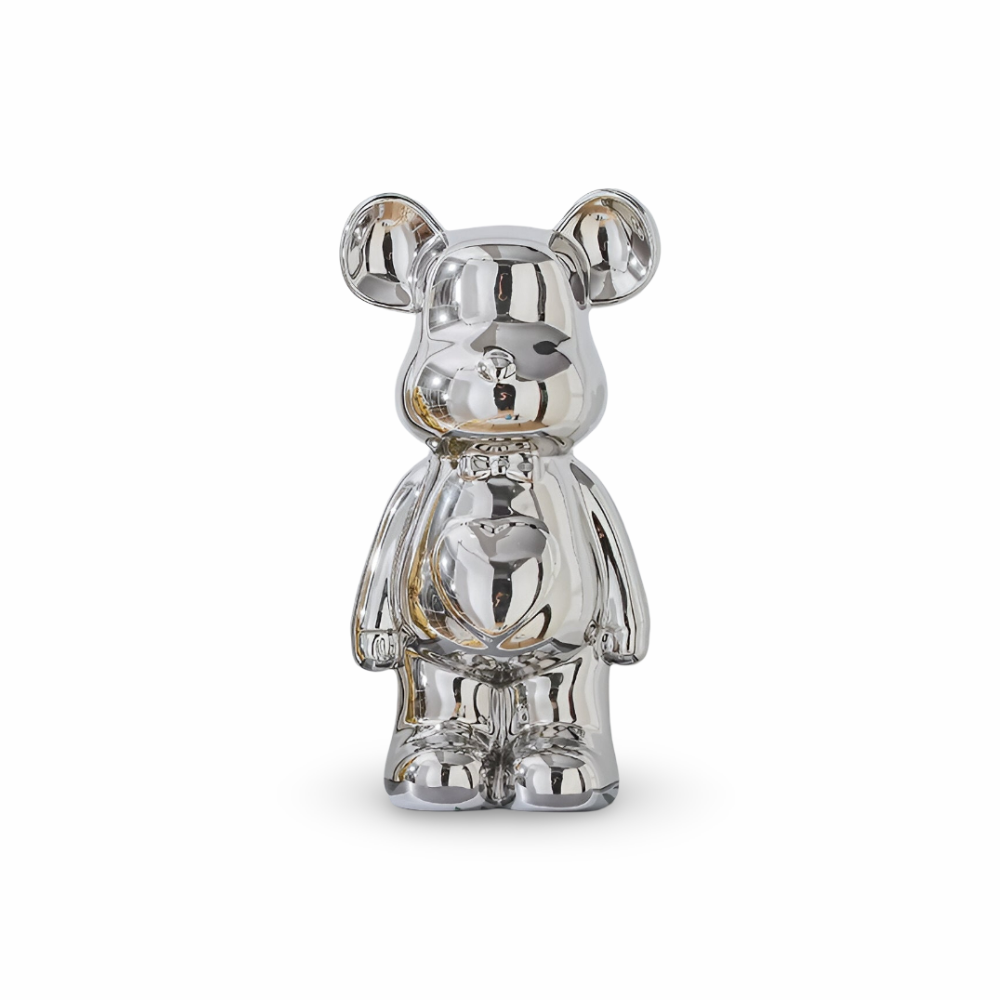 GlossiBear Figur - Färgglad Modern Björkonst Staty