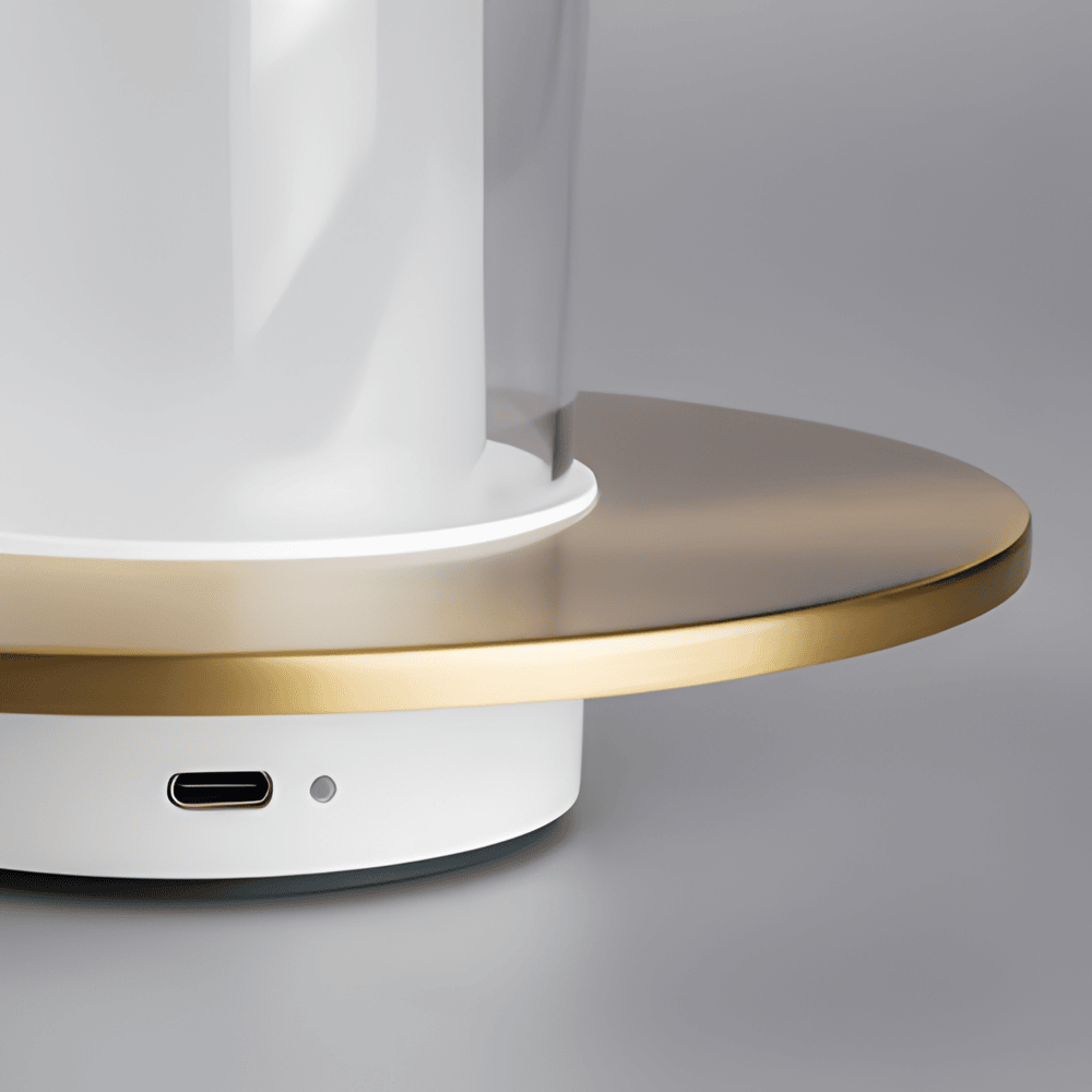 GlowGest Bordslampa - Modern Uppladdningsbar Cylindrisk Ljus LED Skrivbordslampa