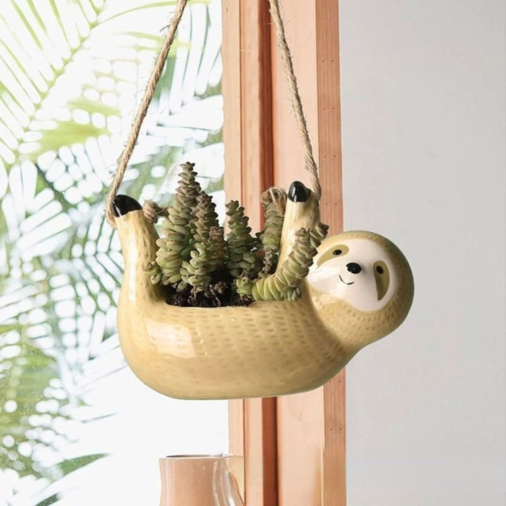 Handgjord Keramikblomkruka med Sengångardesign för Kreativ Inredning