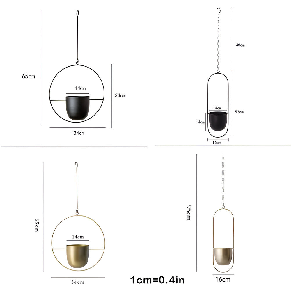 Stilren Minimalistisk Hängande Blomkruka för Modern Inredning