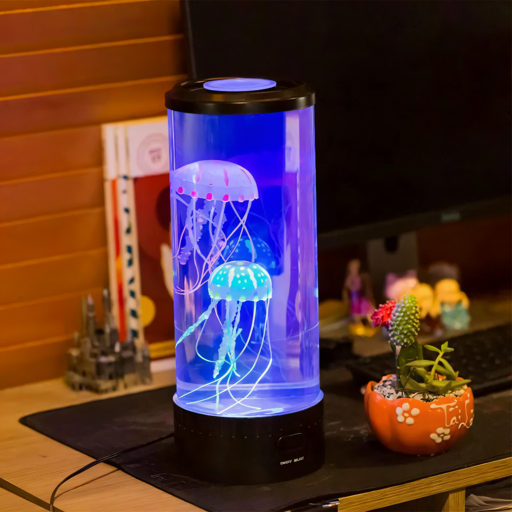 Jelly Bordslampa - Fascinerande Manetakvarium LED Nattljus