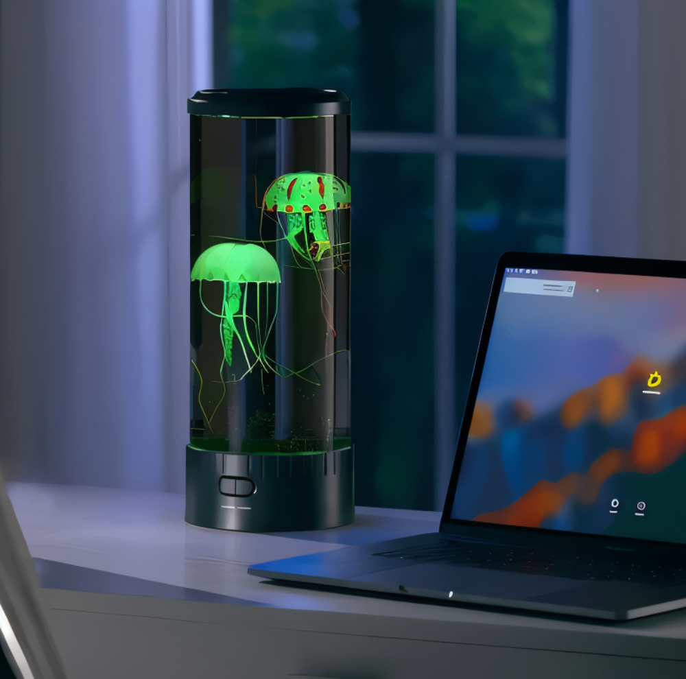 Jelly Bordslampa - Fascinerande Manetakvarium LED Nattljus