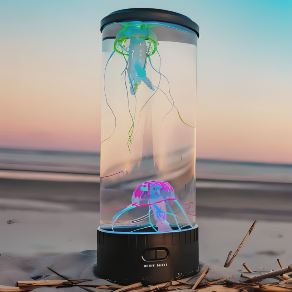 Jelly Bordslampa - Fascinerande Manetakvarium LED Nattljus