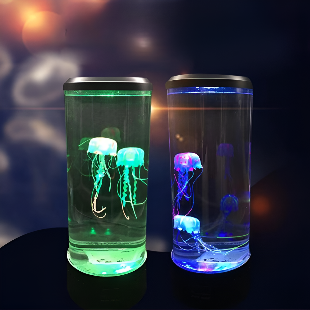 Jelly Bordslampa - Fascinerande Manetakvarium LED Nattljus