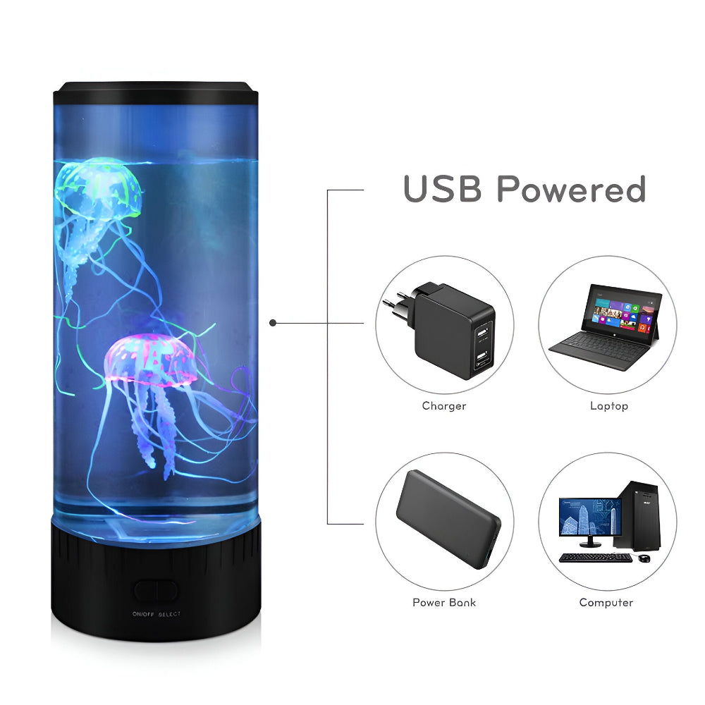 Jelly Bordslampa - Fascinerande Manetakvarium LED Nattljus