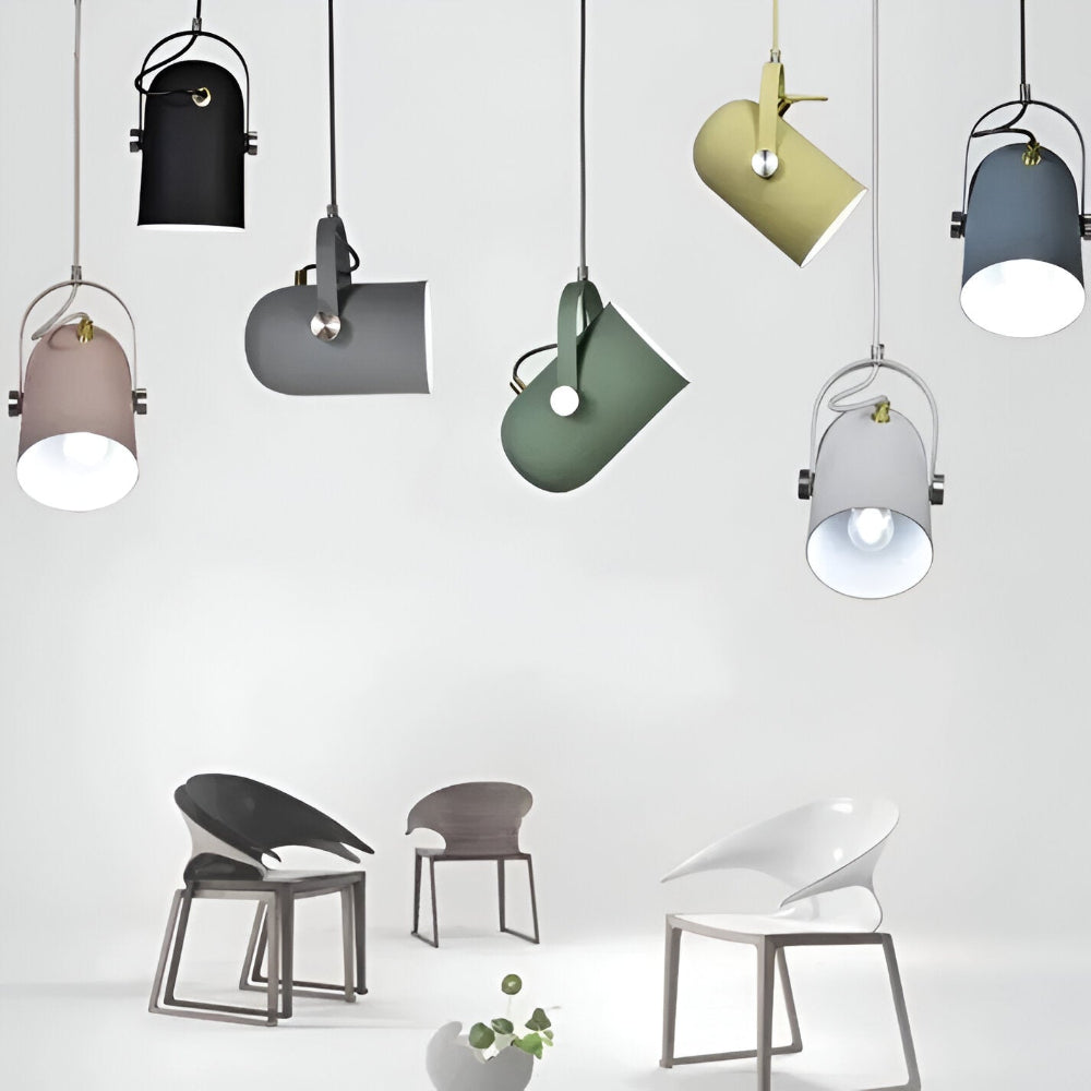 Justerbar Pendellampa i Nordisk Stil - E27 Liten Hänglampa för Inredning och LED-Belysning