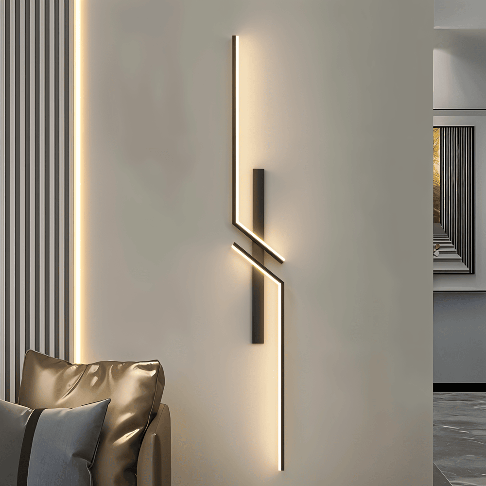 Modern Minimalistisk Led-Vägglampa i Stripform