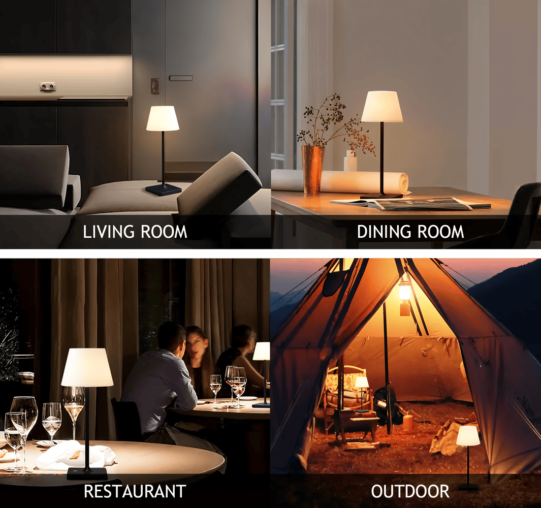 LightFlex Bordslampa - Sladdlös Bordslampa för Obegränsad Stämning