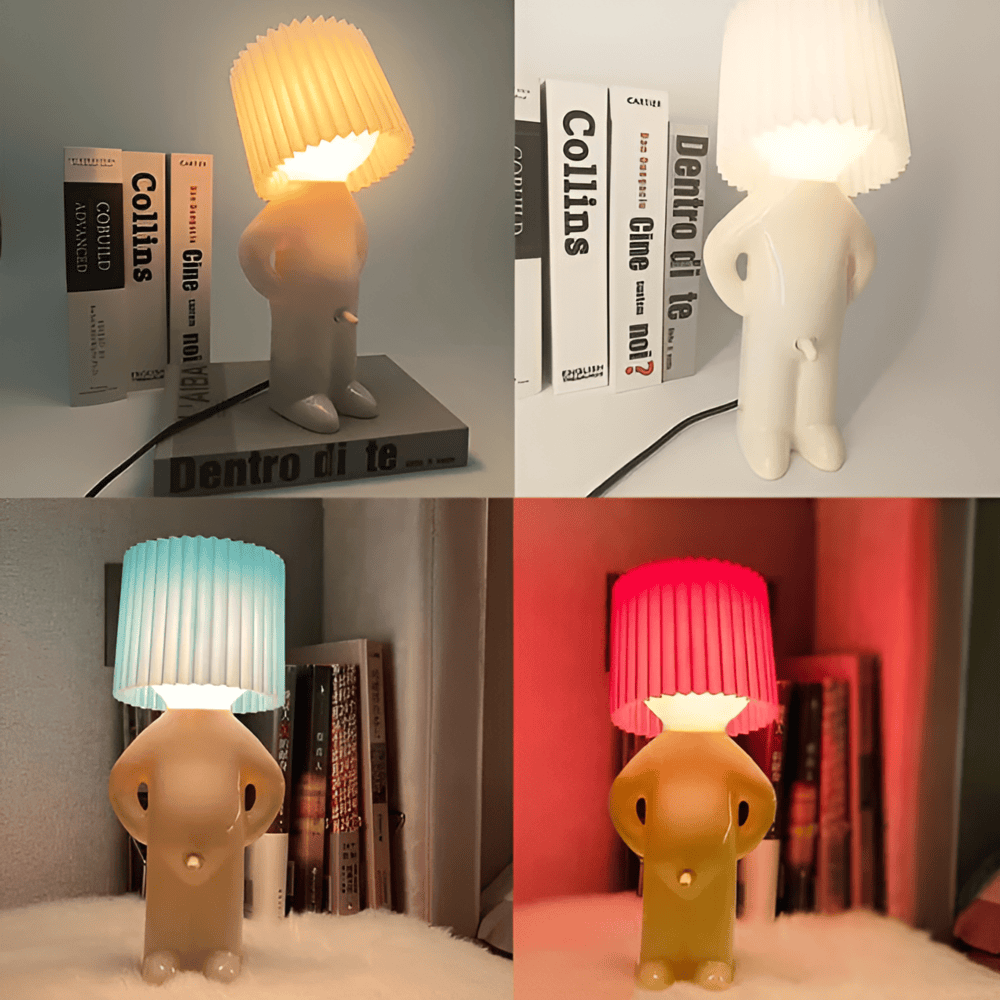 Lil'Lad bordslampa - Kreativ Liten Blyg Pojke LED-Lampa