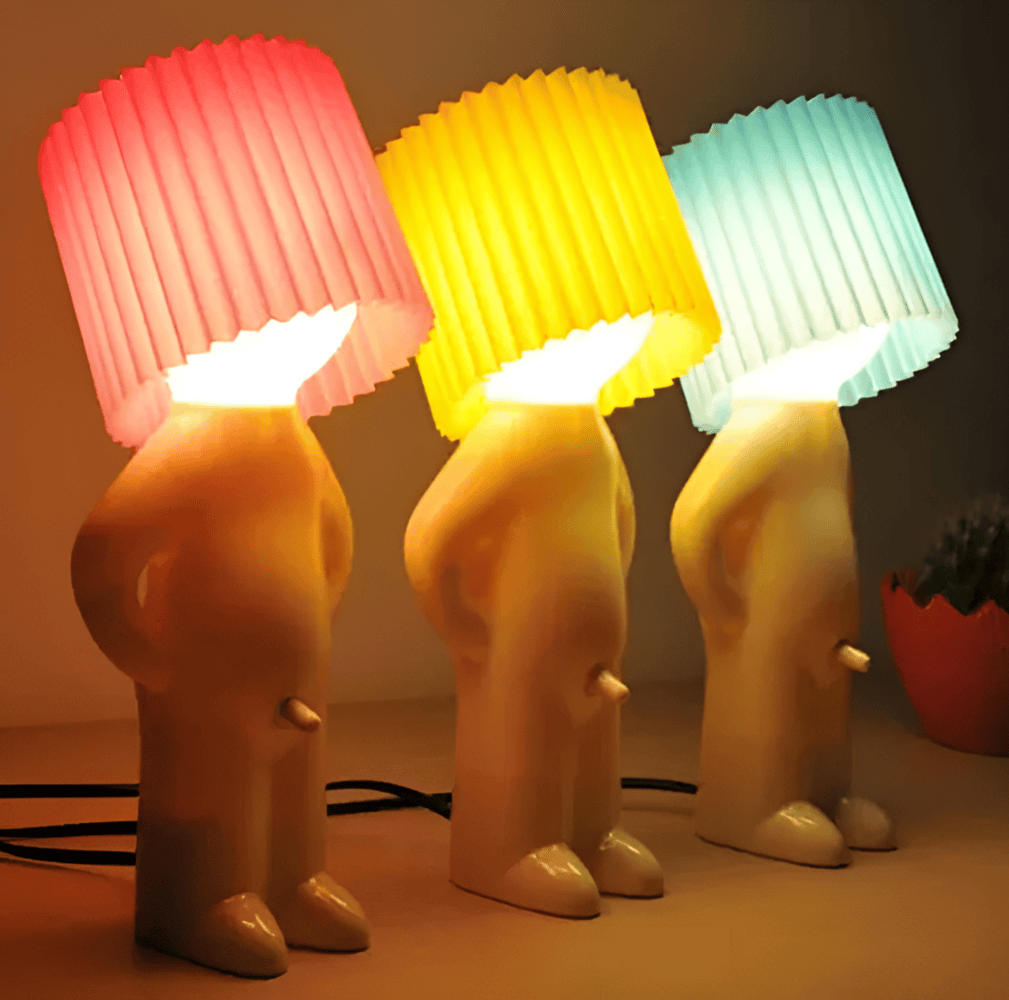 Lil'Lad bordslampa - Kreativ Liten Blyg Pojke LED-Lampa
