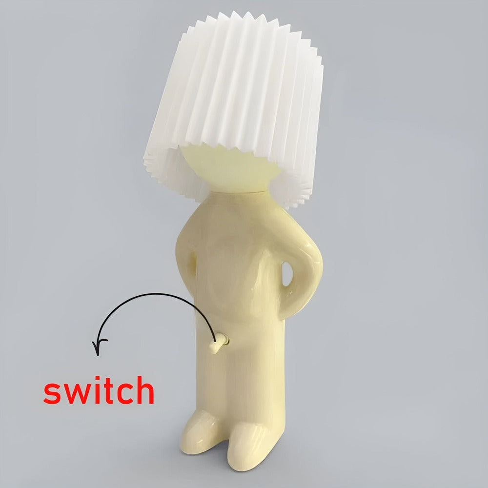 Lil'Lad bordslampa - Kreativ Liten Blyg Pojke LED-Lampa