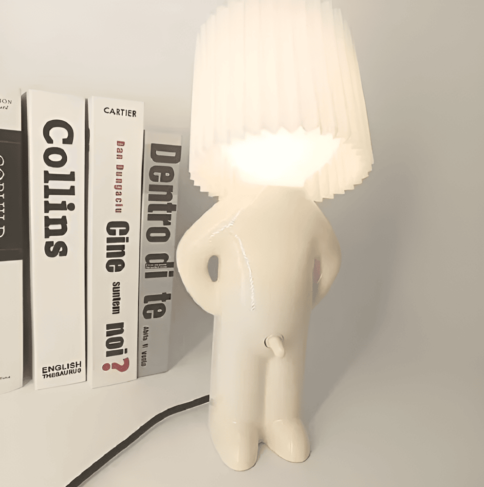 Lil'Lad bordslampa - Kreativ Liten Blyg Pojke LED-Lampa