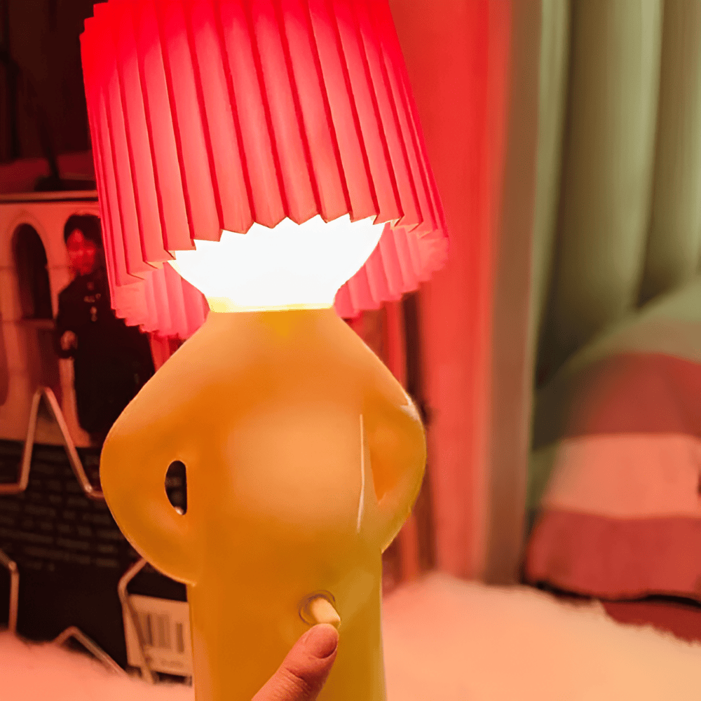Lil'Lad bordslampa - Kreativ Liten Blyg Pojke LED-Lampa