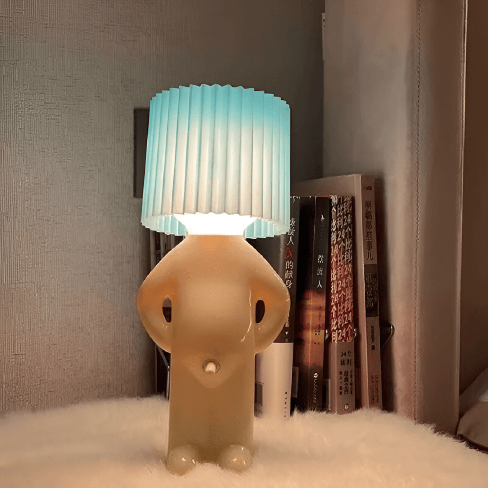 Lil'Lad bordslampa - Kreativ Liten Blyg Pojke LED-Lampa