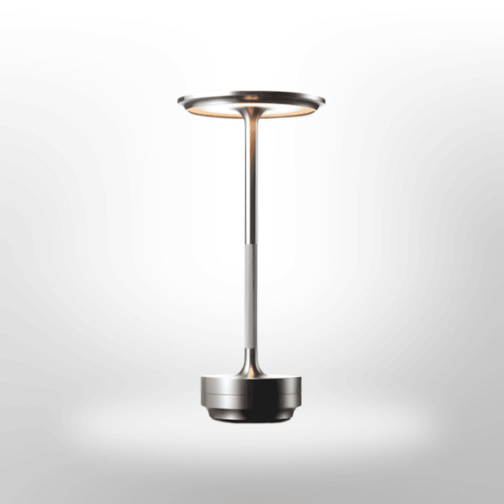 LumaLight Sladdlös Designlampa: USB-Laddningsbar, Touchstyrd Bordslampa för Stämningsbelysning