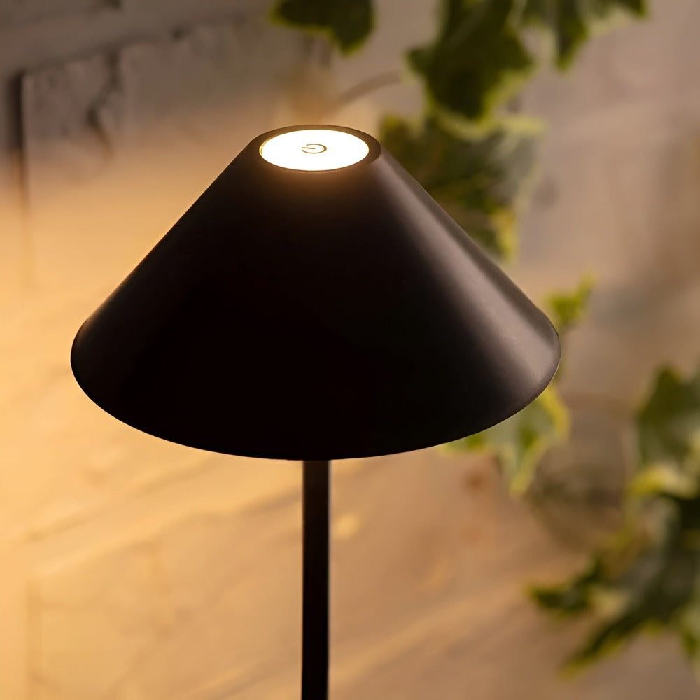 LumiLuxe - Dimbar Nordic Cone LED-bordslampa med Touchkontroll