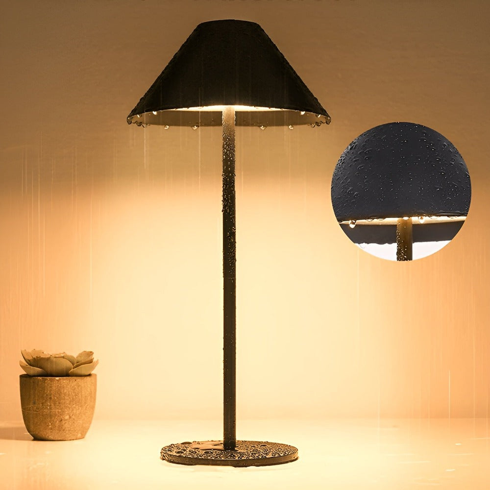 LumiLuxe - Dimbar Nordic Cone LED-bordslampa med Touchkontroll