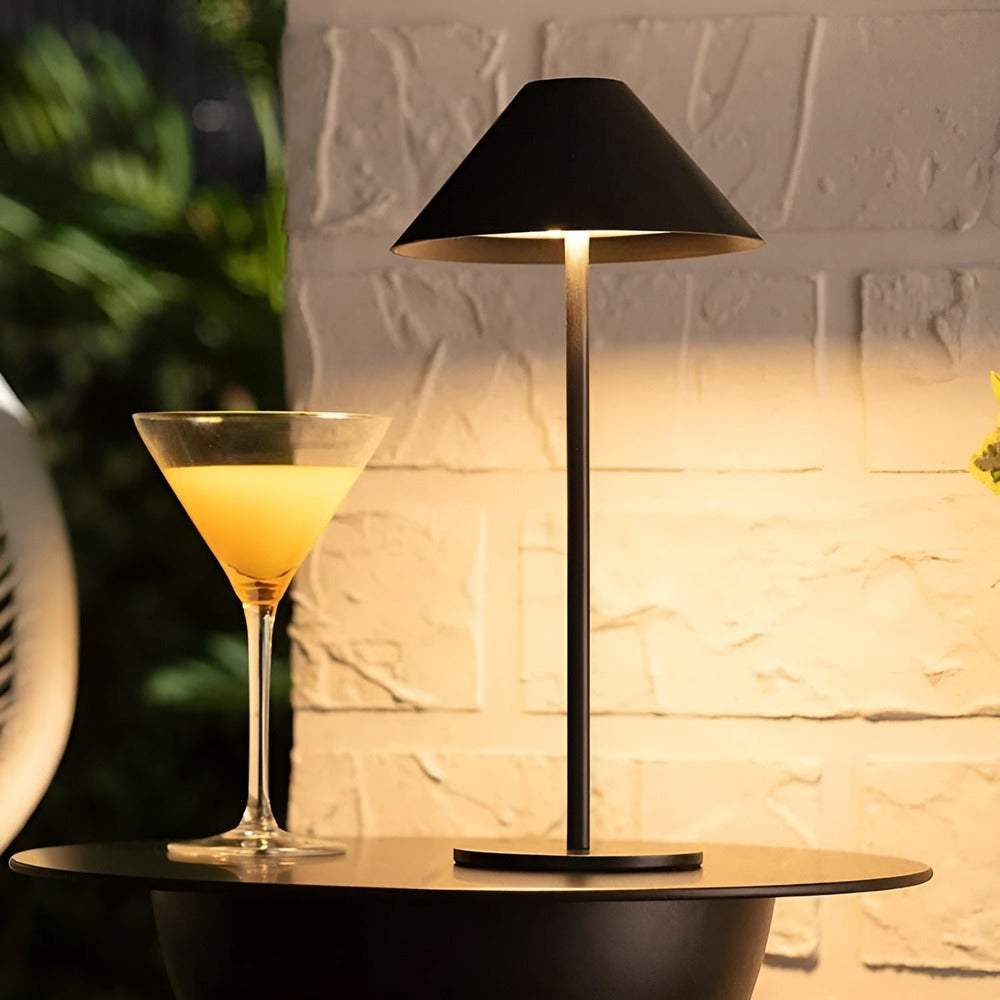 LumiLuxe - Dimbar Nordic Cone LED-bordslampa med Touchkontroll