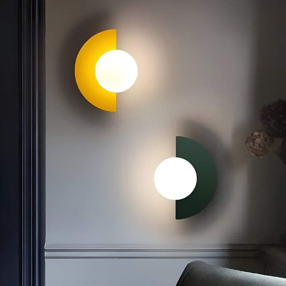 LumiSphere Licht - Kulbelysning - Moderna Vägglampor - Plug-in Vägglampor - Vägglampa med Lampetter